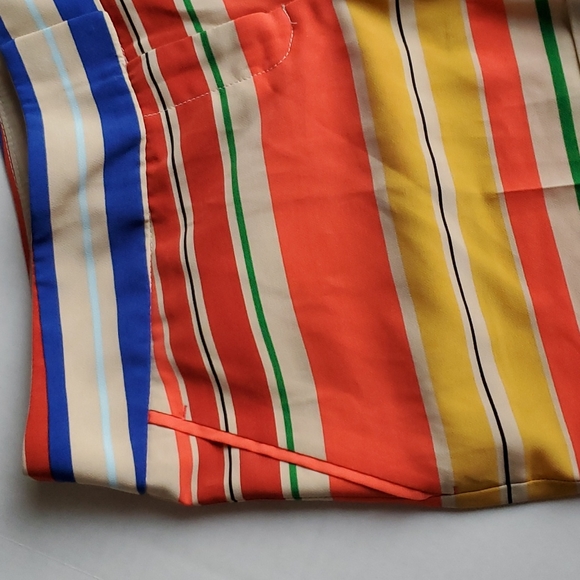 Outback Red Drew Fit Dress Shorts Striped Multi Color  Size 8 - Picture 3 of 7